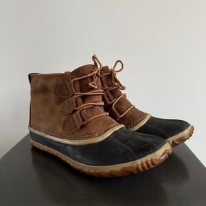 Sorel Women's N About Leather Rain Snow Boot